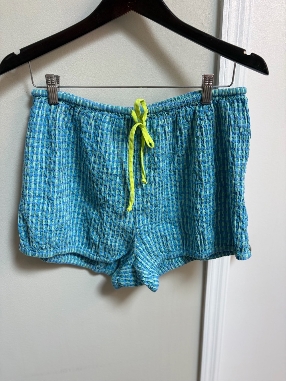 Free People Sofia plaid bloomer shorts